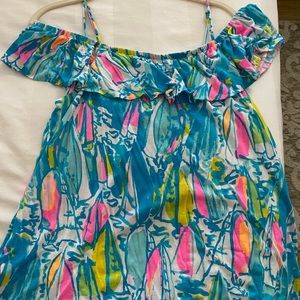 Lilly off the shoulder beach and bae top